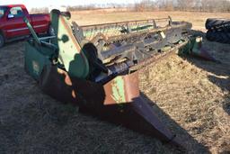 John Deere 215 Bean Head, Hydraulic Reel, Stainless Floor, Shedded, SN# 496