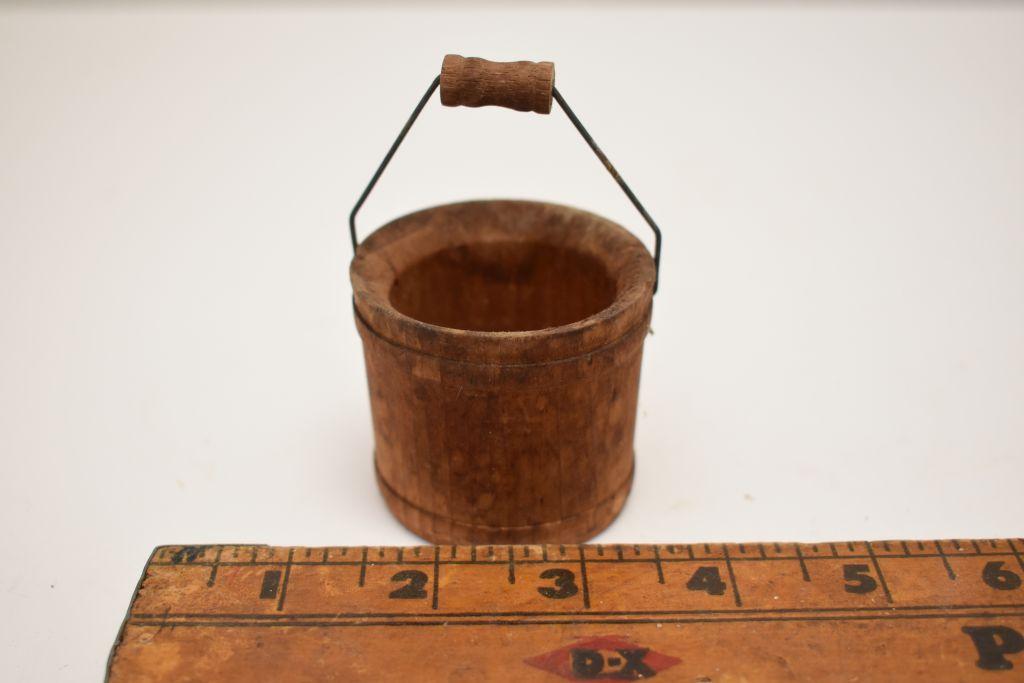 Mini Bail Handled Wood Pail