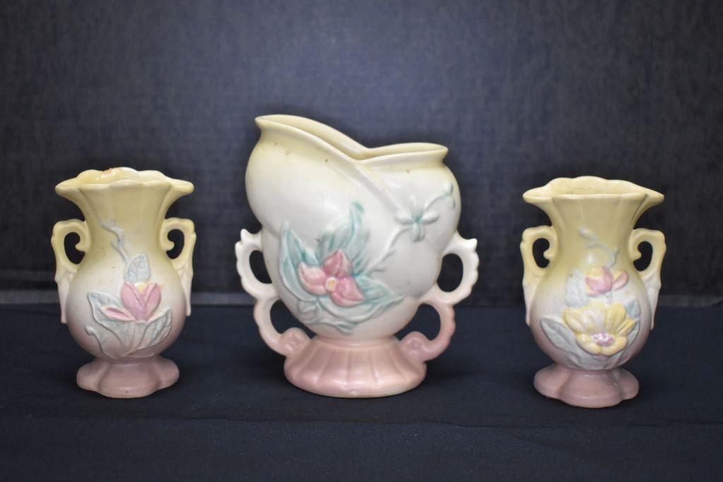 Group of 3 Hull Vases - Have Chips