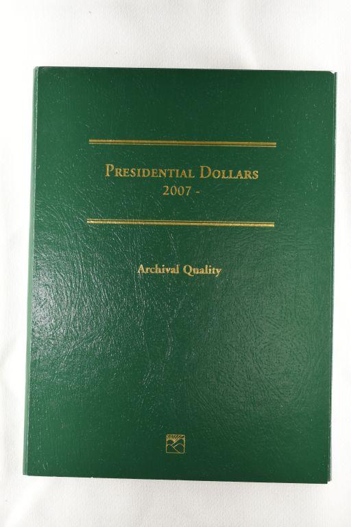 2007 Presidential Dollars Book by Littleton w/ 16 Presidential Coins