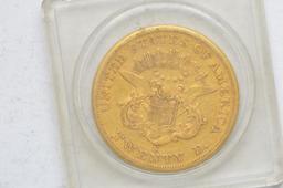 1858-S 20 Dollar Coronet Double Eagle