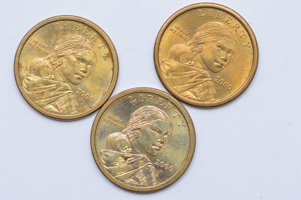 3-2000 Sacagawea-P Dollars