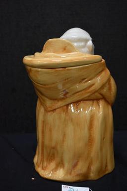 "Thou Shalt Not Steal Cookies" Monk Cookie Jar w/Box by Treasure Craft