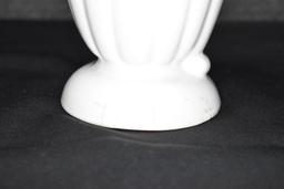 White 11 inch Flared Vase by Abingdon