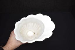 White 11 inch Flared Vase by Abingdon