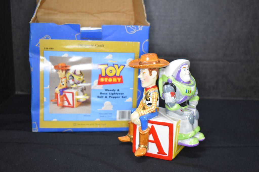 New in Box Toy Story Salt & Pepper by Treasure Craft