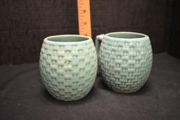 Unmarked Basket Weave 2 Mugs