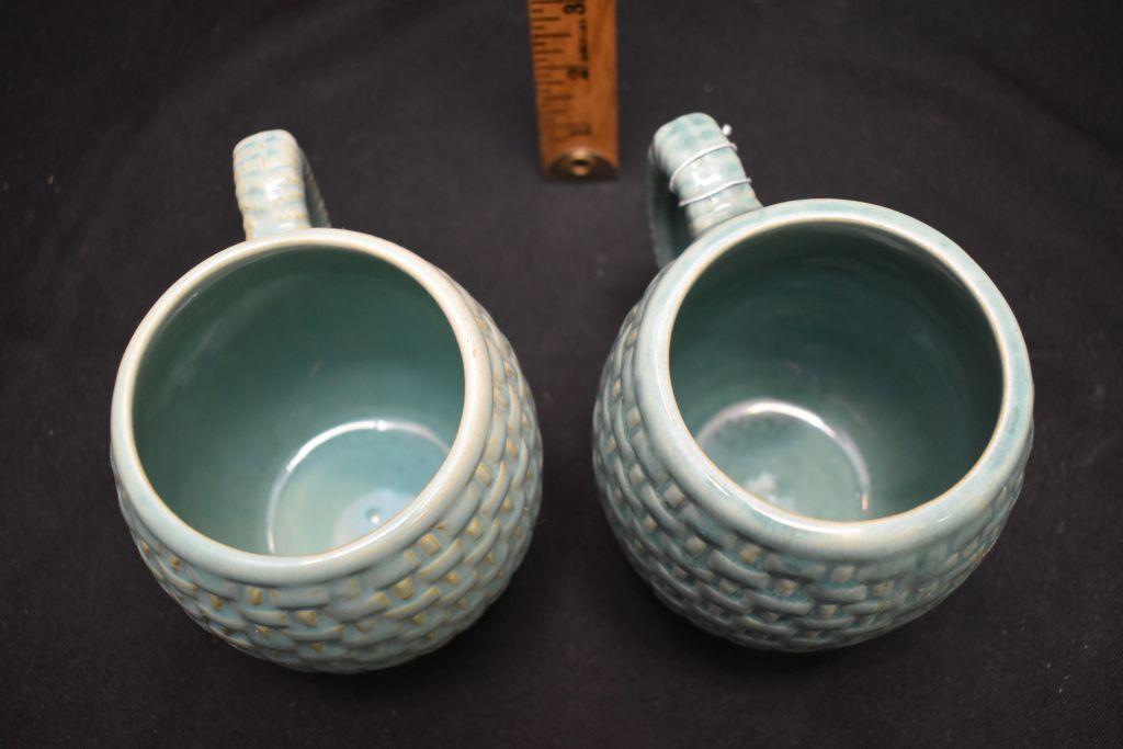 Unmarked Basket Weave 2 Mugs