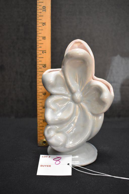 Gonder E-3 Vase Blue Glaze Magnolia Flower