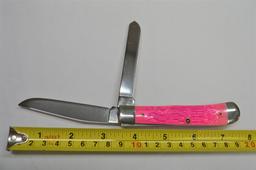 Case XX USA, "Lady Case" 6254 SS, #032, Double Blade, Manmade Pink Colored