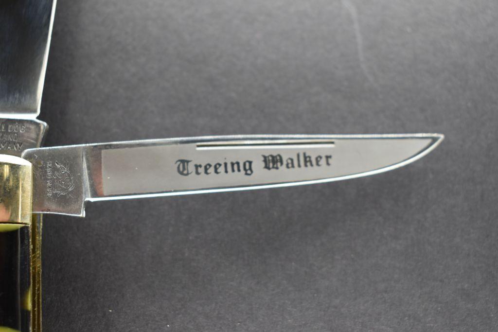 Bulldog Brand "Treeing Walker"  - Raccoon Shield, Germany, Double Blade, Ma