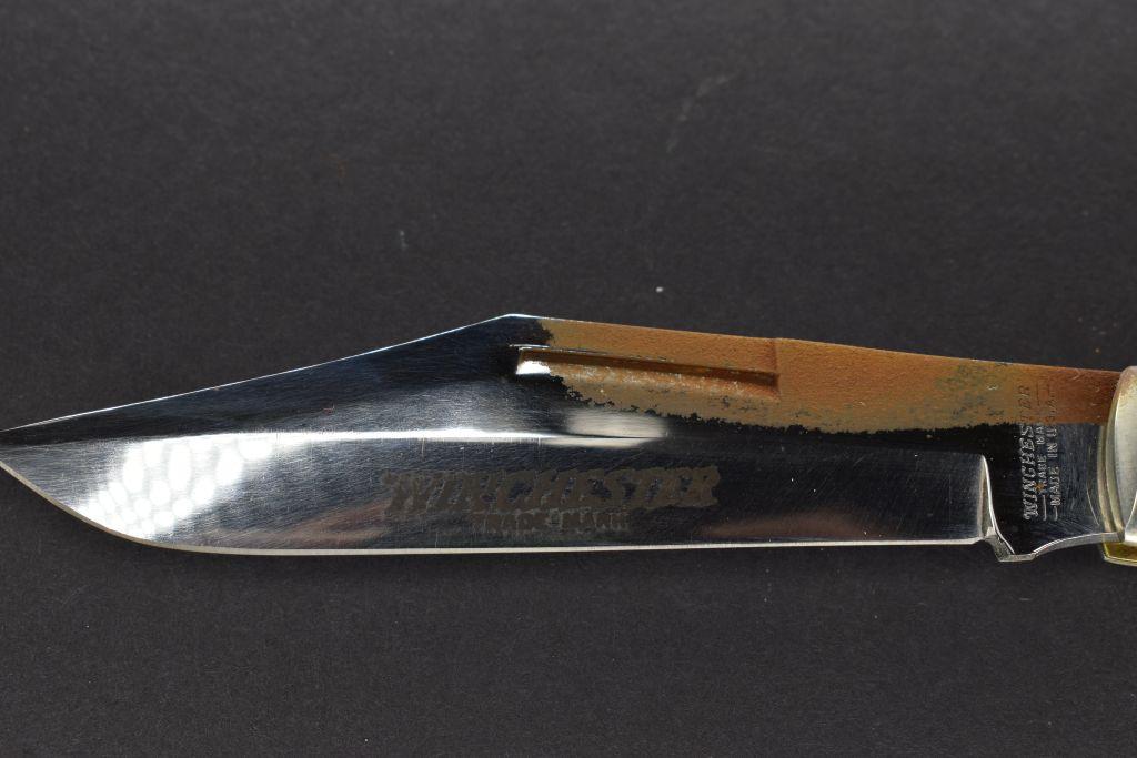 Winchester Trademark, 1920 S 91, Single Blade, Manmade Antler Handle - Some