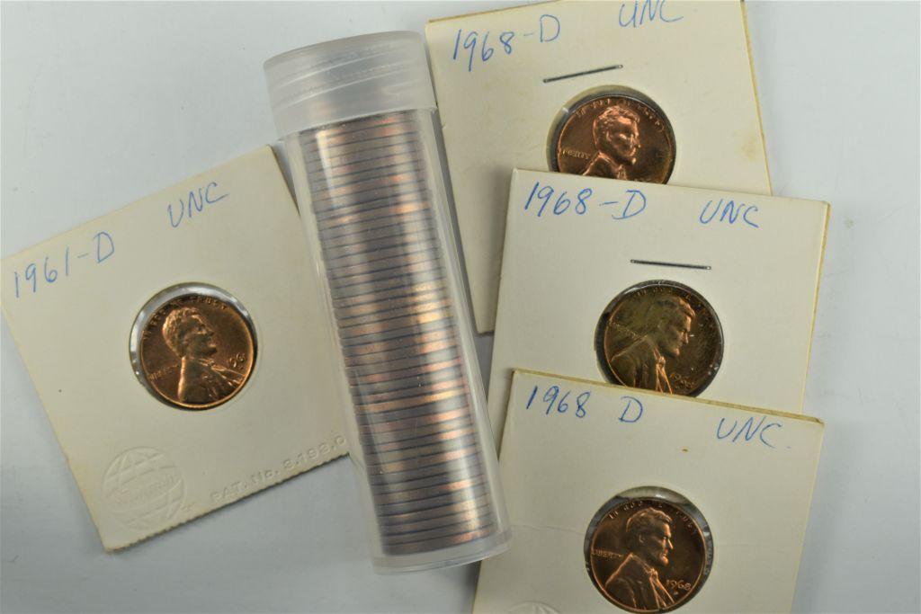 54 – 1960’s Lincoln Cents Brilliant