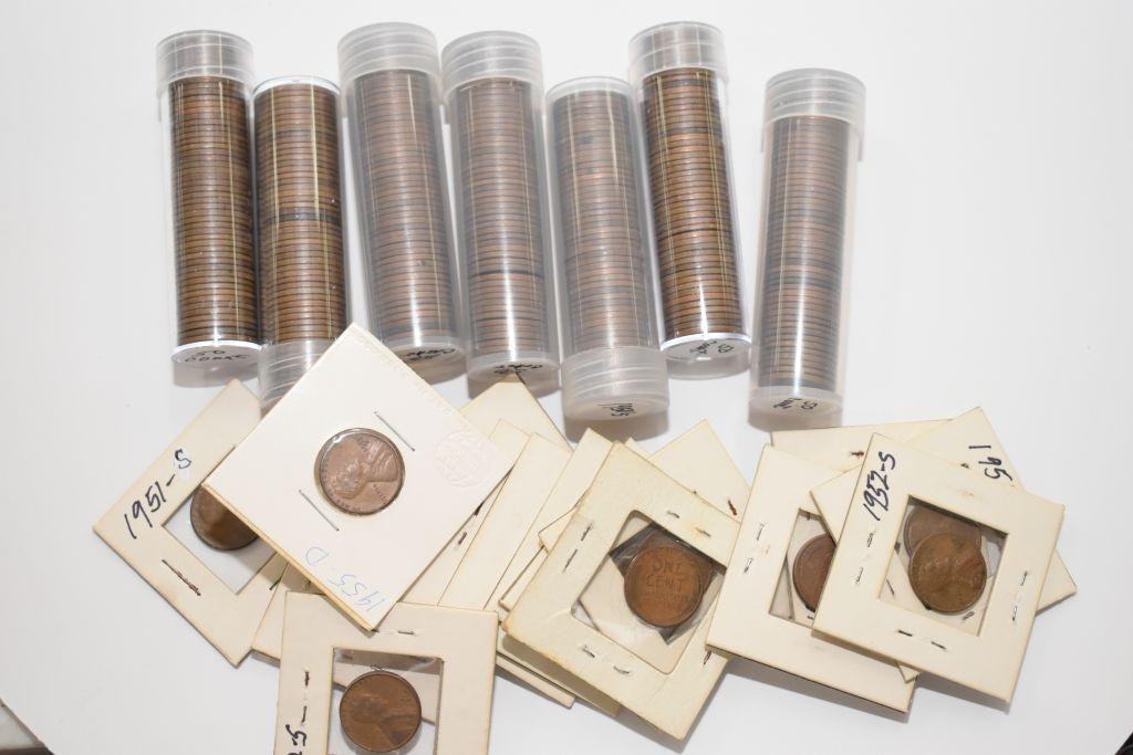 366 – 1950’s Lincoln Cents - Including 1950-S, 1851-S, 1952-S & 1953-S