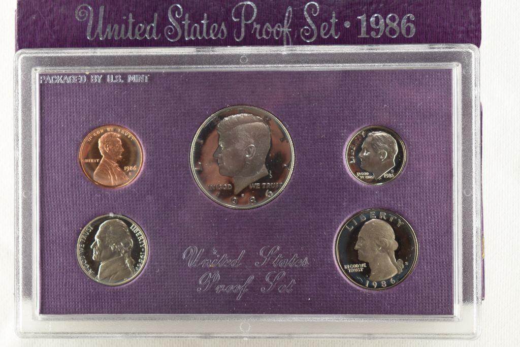 1986 U.S. Proof Set (5 Coins)