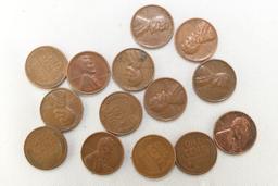 15-40's & 50 Wheatcents and 30 - 1960 - D Cents