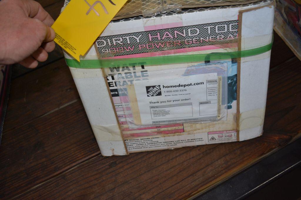 Dirty Hand Tools brand, Portable Generator 800 watts, 2 h.p.