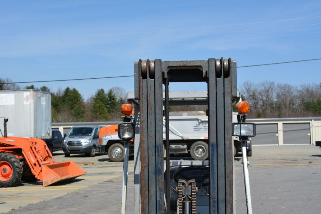 Kalmar AC Forklift, 2 stage lift, Propane, 42” pallet forks, S/N: 361196A,