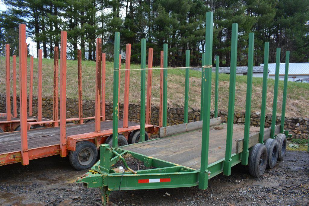 15'x6' Triple Axle Tree Trailer w/ Removable Stays, no fenders, Walker Buil