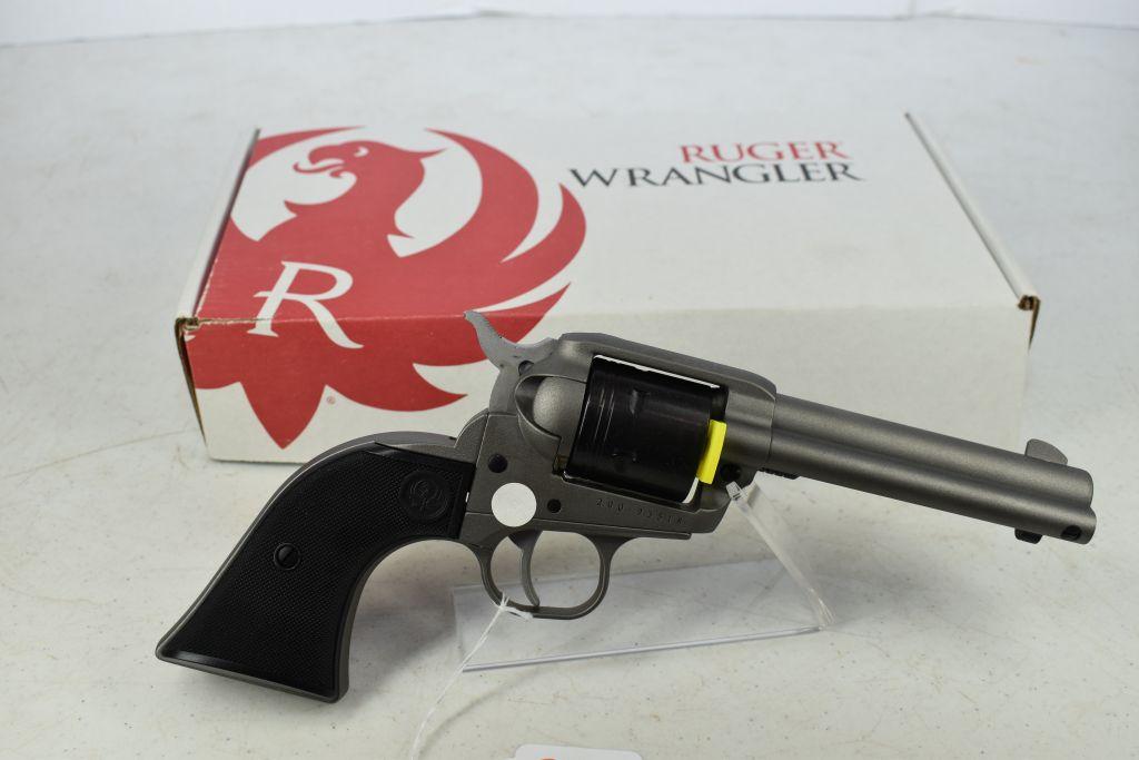 Ruger Wrangler Revolver, NIB, silver, .22lr, SN-200-93518