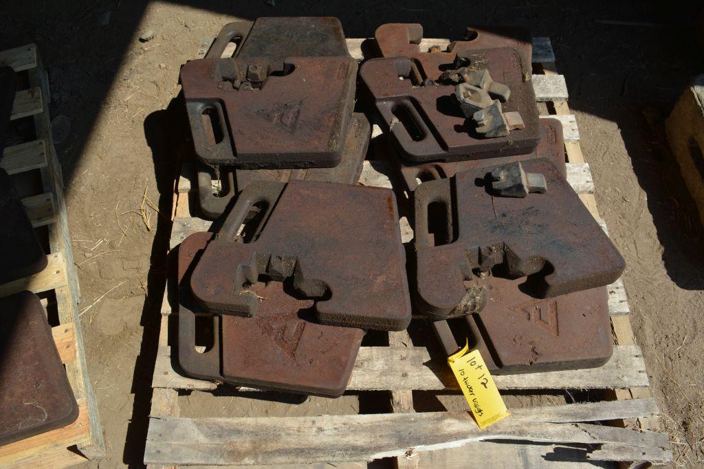 Tractor Weights - Weights Only, Weight Locks sold Separately (10xBid)