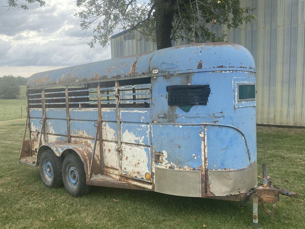 12'x6' Bumper Hitch Trailer, surface rust, Good Floor