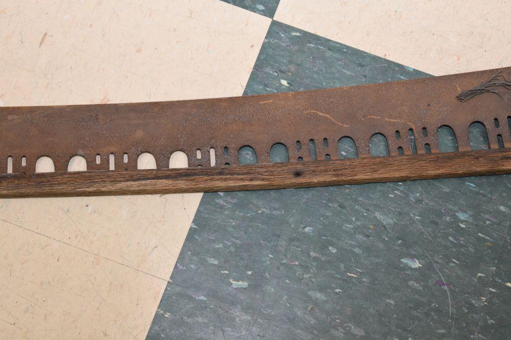 Old 2-Man Cross Cut Saw with Original Wood Sheath