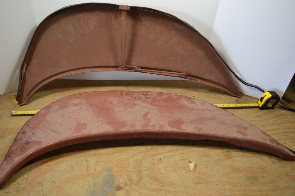 1966 Ford Fender skirts in primer appear to be NOS see pictures
