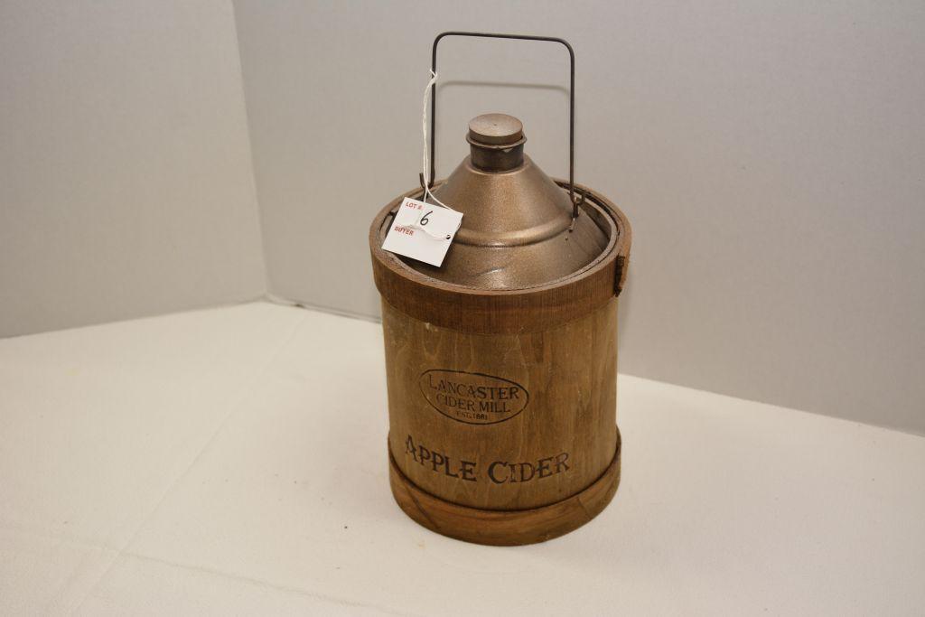 1 Gallon Landcaster Apple Cider Cone Top Jug