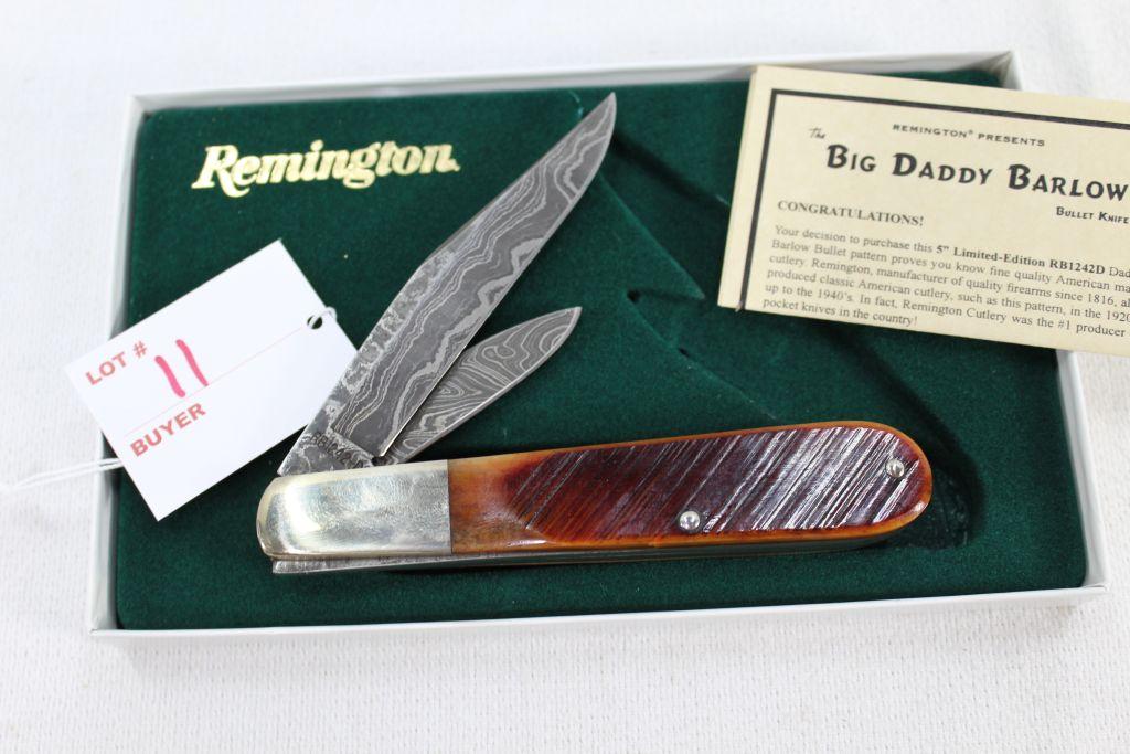 Remington Bullet Knife, "Big Daddy Barlow" 2009 Special Damascus Issue, 1 of 500, sn 0115, RB1242-D