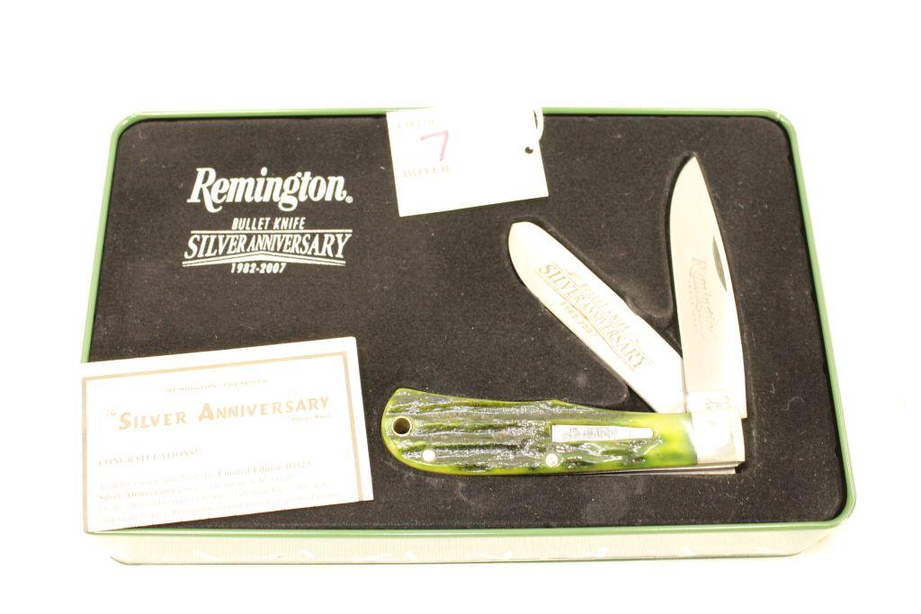 Remington Bullet Knife, Silver Anniversary Edition in Tin Box, 2007, R1123