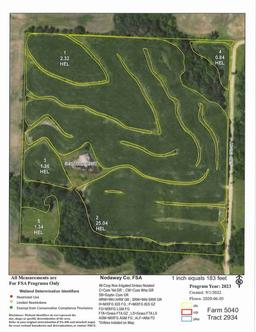 Tract 1 - Features 40 Acres ± of upland hill ground with some diversion terracing completed. Farm ha