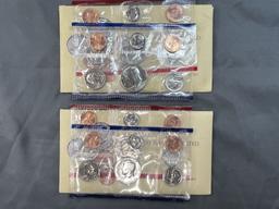 Two 1990 United States Mint Sets - Complete P&D