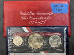 1976 United States Bicentennial Silver Uncirculated 3 Coin Set