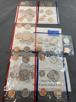 Three 1988 United States Mint Sets - Complete P&D