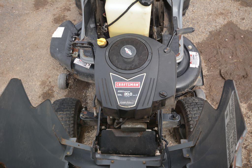 Craftsman LT2000 Riding Mower, 20hp Briggs Engine, 36" Deck, 5 Speed Transmission, Tractor Lug Rear