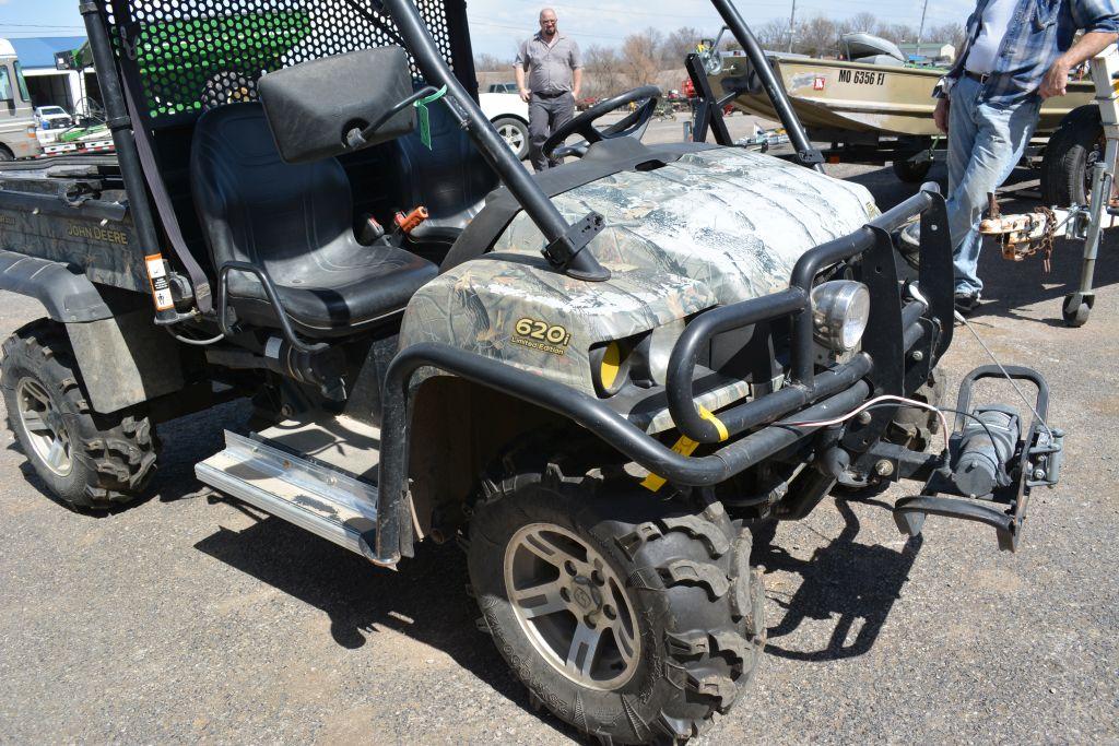 2010 John Deere 620I Limited Edition, Winch, 4 New Tires, Shows 396 Hours, Tach New At 200 Hours For