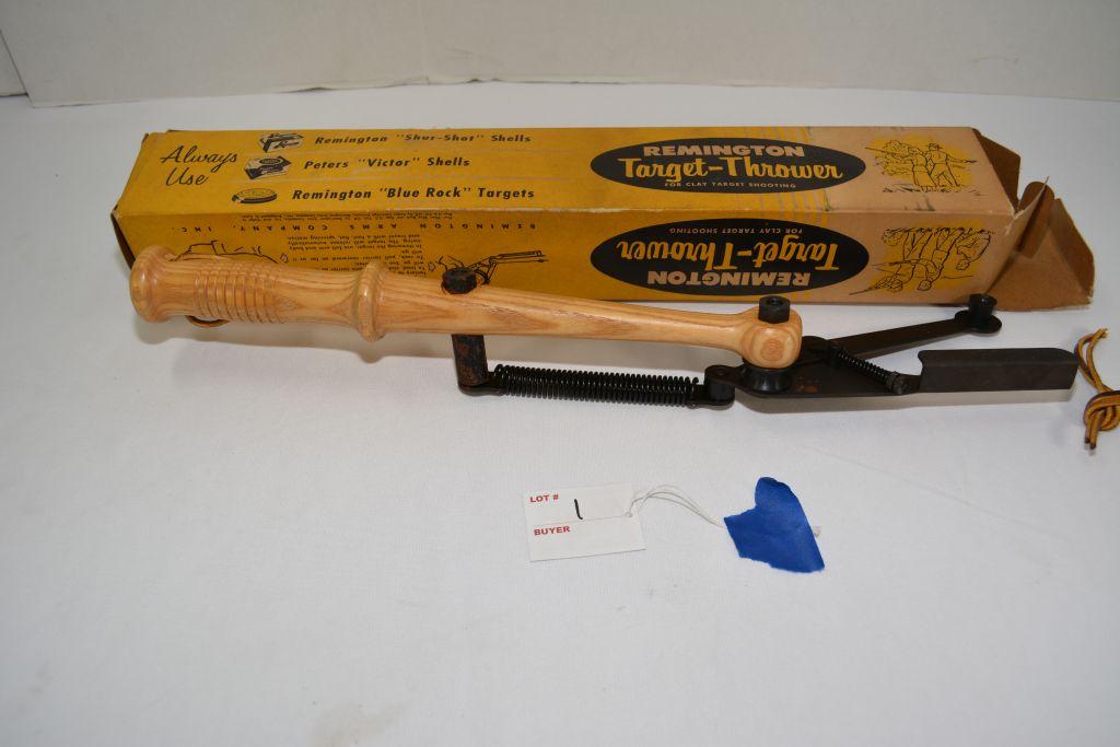 Vintage Remington Hand Clay Target Thrower, NOS