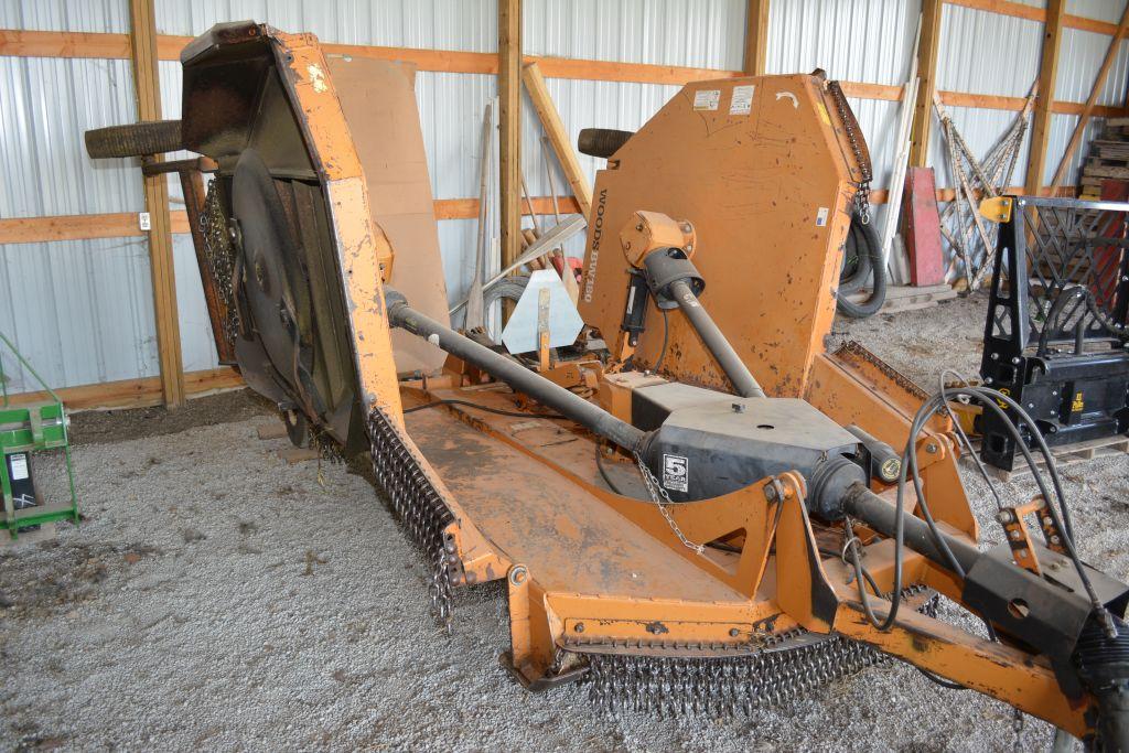 Woods 15 ft. Batwing 540 PTO mower, Model BW180, hard surface tires, good blades, field ready, good