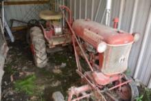 Cub Model F Tractor Equipped w/Front Blade, Belly Mower, Chains, Front Wheel Weights, Rear Weights,