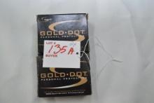 Speer Gold Dot 380 Auto 90 gr. GDHP Cartridges; 2 Boxes 20 Rds./Box