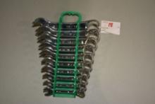SK Standard 3/8" to 15/16" 10-Piece Open End Wrench Set; 7" Length Max; Like New