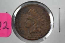 1877 Indian Head Penny - F (key)