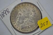 1898 Morgan Silver Dollar - AU