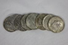 (8) 1964 Kennedy Silver Half Dollars - Average Circulated