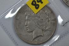 (2) Peace Silver Dollars - 1926 average circulated