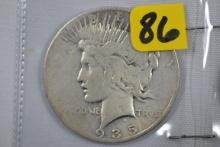 (2) Peace Silver Dollars - 1926 average circulated; 1935 average circulated
