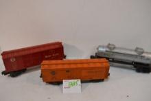 Vintage Lionel "Baby Ruth" No.6014 Box car, and Vintage Lionel "sunoco" Double Dome Oil Tanker, Amer