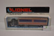 Lionel refrigerator tractor and trailer NIB for O and 027 gauge layout
