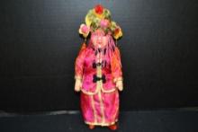 Vintage 9 in. Chinese doll - soft body and composite limbs